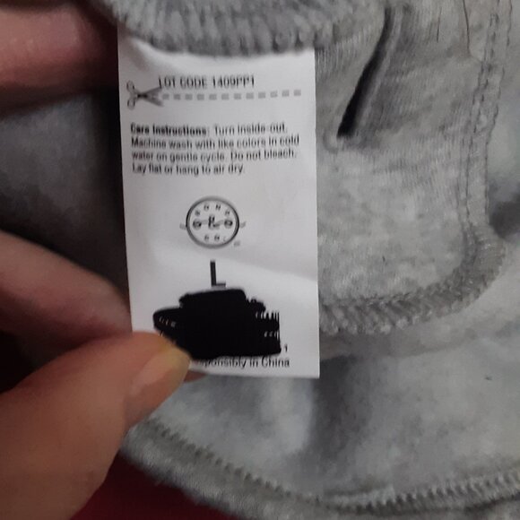 Dog Fleece Hoodie Sweater NAP QUEEN Gray, Short sleeve, Smaller Large Dogs - Picture 7 of 7